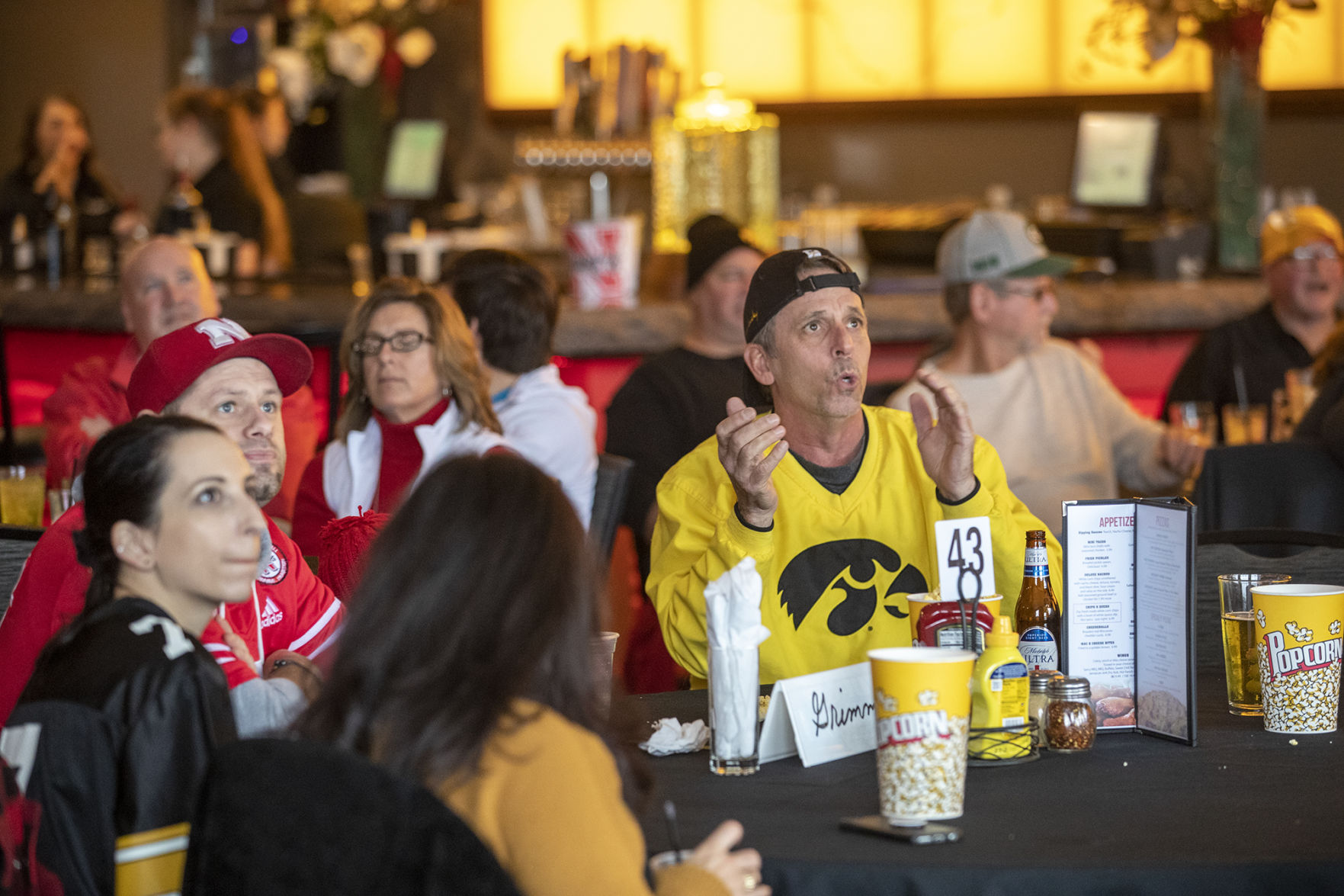 Iowa and Nebraska fans